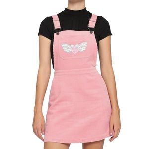 Hot Topic NWOT Pink Kawaii Corduroy Skirtall Sz XL